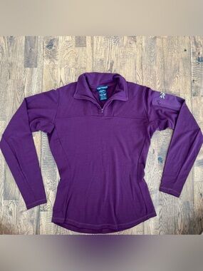 Arc'teryx Vintage Rho 1/4 Zip Base Layer Top Women's Size M CC